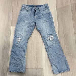 Lucky Brand Womens Light Blue Distressed Jeans